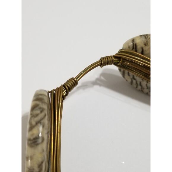 bracelet 2 1/2"double B's with a bar thru center b23* - Picture 3 of 8